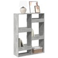vidaXL, vidaXL Bücherregal Betongrau 100x33x135 cm Holzwerkstoff