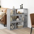 vidaXL, vidaXL Bücherregal Betongrau 100x33x94,5 cm Holzwerkstoff
