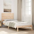 vidaXL, vidaXL Massivholzbett Extra Lang ohne Matratze 100x220 cm