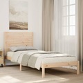 vidaXL, vidaXL Massivholzbett Extra Lang ohne Matratze 90x210 cm