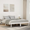 vidaXL, vidaXL Massivholzbett Extra Lang ohne Matratze Weiß 160x210 cm