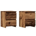 vidaXL, vidaXL Nachttische 2 Stk. Altholz-Optik 30×30×40 cm Holzwerkstoff