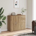 vidaXL, vidaXL Sideboard Artisan-Eiche 91x29,5x75 cm Holzwerkstoff