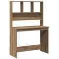 vidaXL, vidaXL Schreibtisch mit Regal Artisan-Eiche 102x45x148cm Holzwerkstoff