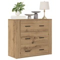 vidaXL, vidaXL Sideboard Artisan-Eiche 80x33x70 cm Holzwerkstoff