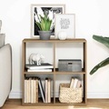 vidaXL, vidaXL Raumteiler-Bücherregal Artisan-Eiche 69,5x29x69,5 cm