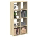 vidaXL, vidaXL Raumteiler-Bücherregal Sonoma-Eiche 69,5x29x137,5 cm
