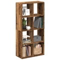 vidaXL, vidaXL Raumteiler-Bücherregal Altholz-Optik 69,5x29x137,5 cm