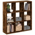 vidaXL, vidaXL Raumteiler-Bücherregal Räuchereiche 102x29x103,5 cm