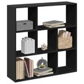 vidaXL, vidaXL Raumteiler-Bücherregal Schwarz 102x29x103,5 cm Holzwerkstoff