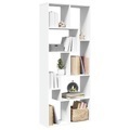 vidaXL, vidaXL Raumteiler-Bücherregal Weiß 67x25x161,5 cm Holzwerkstoff