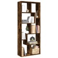 vidaXL, vidaXL Raumteiler-Bücherregal Räuchereiche 67x25x161,5cm Holzwerkstoff