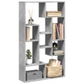 vidaXL, vidaXL Bücherregal Betongrau 72x20x120 cm Holzwerkstoff
