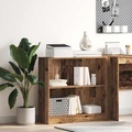 vidaXL, vidaXL Bücherregal Altholz-Optik 80x24x76cm Holzwerkstoff