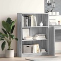 vidaXL, vidaXL Bücherregal Grau Sonoma 80x24x109 cm Holzwerkstoff