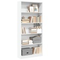 vidaXL, vidaXL Bücherregal Weiß 80x24x176 cm Holzwerkstoff