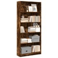 vidaXL, vidaXL Bücherregal Räuchereiche 80x24x176 cm Holzwerkstoff