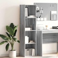vidaXL, vidaXL Bücherregal Grau Sonoma 40x30x152 cm Holzwerkstoff