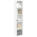 vidaXL, vidaXL Bücherregal Weiß 40x30x189 cm Holzwerkstoff