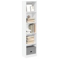 vidaXL, vidaXL Bücherregal Weiß 40x24x176 cm Holzwerkstoff