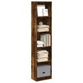 vidaXL, vidaXL Bücherregal Räuchereiche 40x24x176 cm Holzwerkstoff
