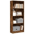 vidaXL, vidaXL Bücherregal Räuchereiche 60x24x143 cm Holzwerkstoff