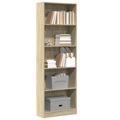 vidaXL, vidaXL Bücherregal Sonoma-Eiche 60x24x176 cm Holzwerkstoff