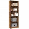 vidaXL, vidaXL Bücherregal Altholz-Optik 60x24x176 cm Holzwerkstoff