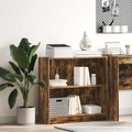 vidaXL, vidaXL Bücherregal Räuchereiche 80x24x76 cm Holzwerkstoff