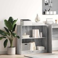 vidaXL, vidaXL Bücherregal Grau Sonoma 80x24x76cm Holzwerkstoff