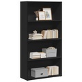 vidaXL, vidaXL Bücherregal Schwarz 80x30x152 cm Holzwerkstoff