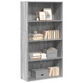 vidaXL, vidaXL Bücherregal Grau Sonoma 80x30x152 cm Holzwerkstoff