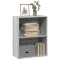 vidaXL, vidaXL Bücherregal Grau Sonoma 60x30x77 cm Holzwerkstoff