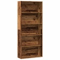 vidaXL, vidaXL Bücherregal Altholz-Optik 80x30x189 cm Holzwerkstoff