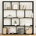 vidaXL, vidaXL Bücherregal Schwarz 132x29x141,5 cm Holzwerkstoff