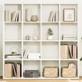 vidaXL, vidaXL Bücherregal Weiß 137,5x29x137,5 cm Holzwerkstoff