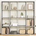 vidaXL, vidaXL Bücherregal Betongrau 137,5x29x137,5 cm Holzwerkstoff