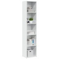 vidaXL, vidaXL Bücherregal Hochglanz-Weiß 40x30x189 cm Holzwerkstoff