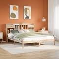 vidaXL, vidaXL Massivholzbett mit Regal ohne Matratze 200x200 cm Kiefernholz
