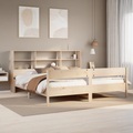 vidaXL, vidaXL Massivholzbett mit Regal ohne Matratze 180x200 cm Kiefer