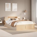 vidaXL, vidaXL Massivholzbett ohne Matratze 120x190 cm Kiefernholz