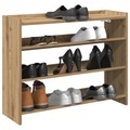 vidaXL, vidaXL Schuhregal Artisan-Eiche 80x25x61,5 cm Holzwerkstoff