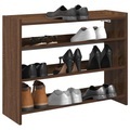 vidaXL, vidaXL Schuhregal Braun Eichen-Optik 80x25x61,5 cm Holzwerkstoff