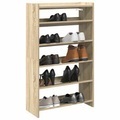 vidaXL, vidaXL Schuhregal Sonoma-Eiche 60x25x100 cm Holzwerkstoff