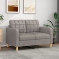 vidaXL, vidaXL B-Ware 2-Sitzer-Sofa Taupe 120 cm Stoff