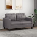 vidaXL, vidaXL B-Ware 2-Sitzer-Sofa Grau 140 cm Kunstleder