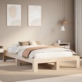 vidaXL, vidaXL Massivholzbett ohne Matratze 120x200 cm Kiefernholz