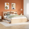 vidaXL, vidaXL Massivholzbett mit Regal ohne Matratze 180x200 cm Kiefernholz