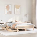 vidaXL, vidaXL Massivholzbett ohne Matratze 140x190 cm Kiefernholz