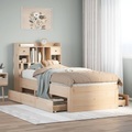 vidaXL, vidaXL Massivholzbett mit Regal ohne Matratze 90x190 cm Kiefer